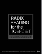 RADIX READING FOR THE TOEFL iBT BLACK LABELⅡ -  교재